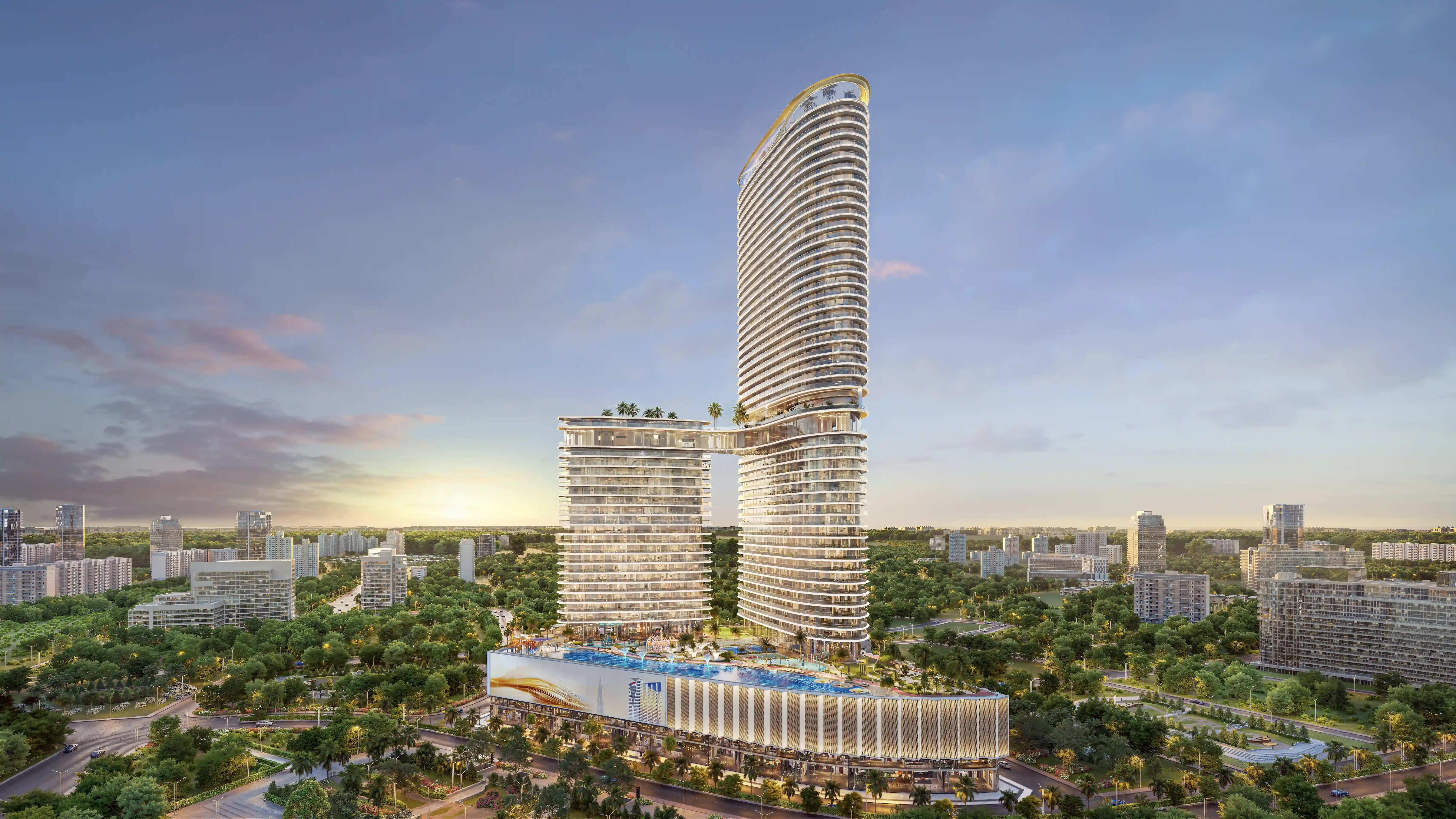 Masterplan rendering — marina promenade